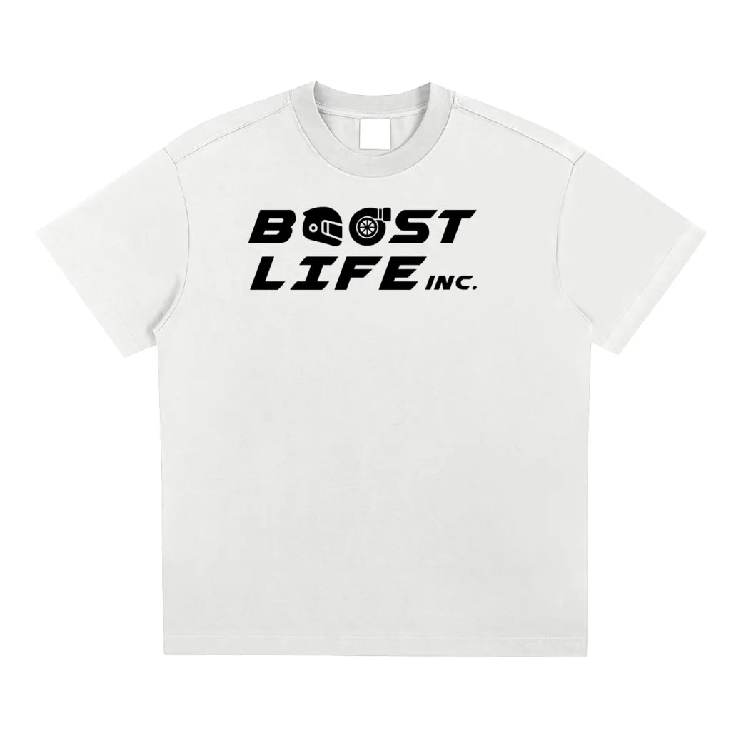 Boostlife Logo White Tee